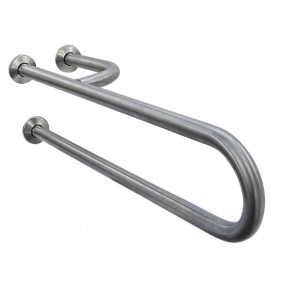 White Finished AISI 304 Stainless Steel Triple Support Grab Bar 