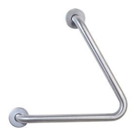 White finished AISI 304 Stainless Steel 60° Grab Bar