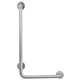 White finished AISI 304 STAINLESS STEEL 90° grab bar