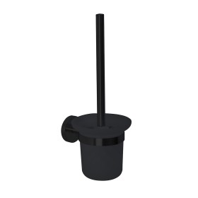 Niza Black Series - Black Finished Stainless Steel Toilet Brush