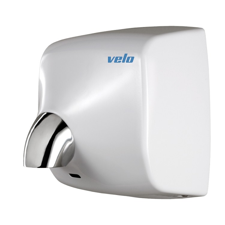 Velo Windflow Hand Dryer - White Steel