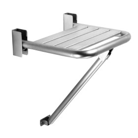Satin Finished Stainless Steel Foldable Shower Seat